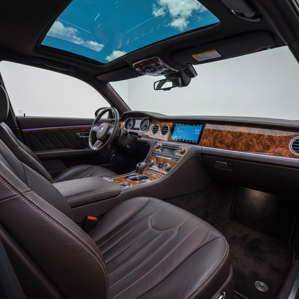 Luxury car interior