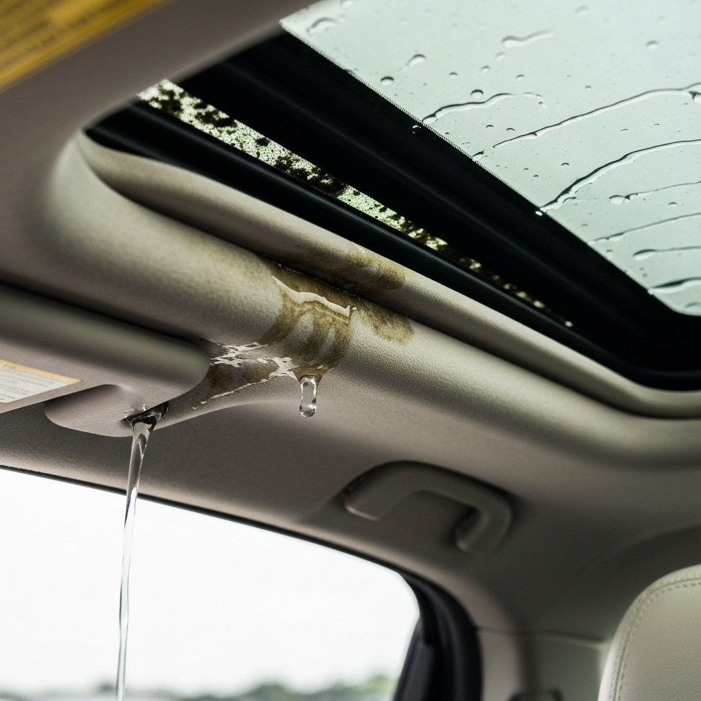 Sunroof Leak Repair - Before
